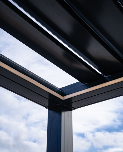 pergola con lamelle orientabili